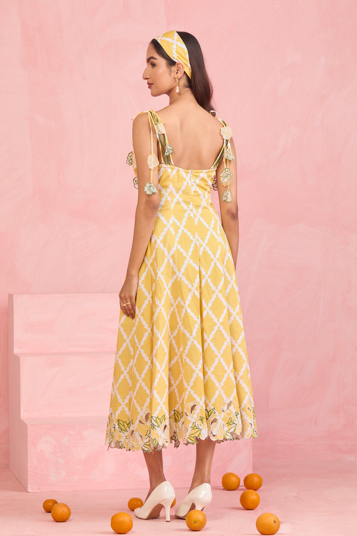 Sunlit Bloom Midi Dress