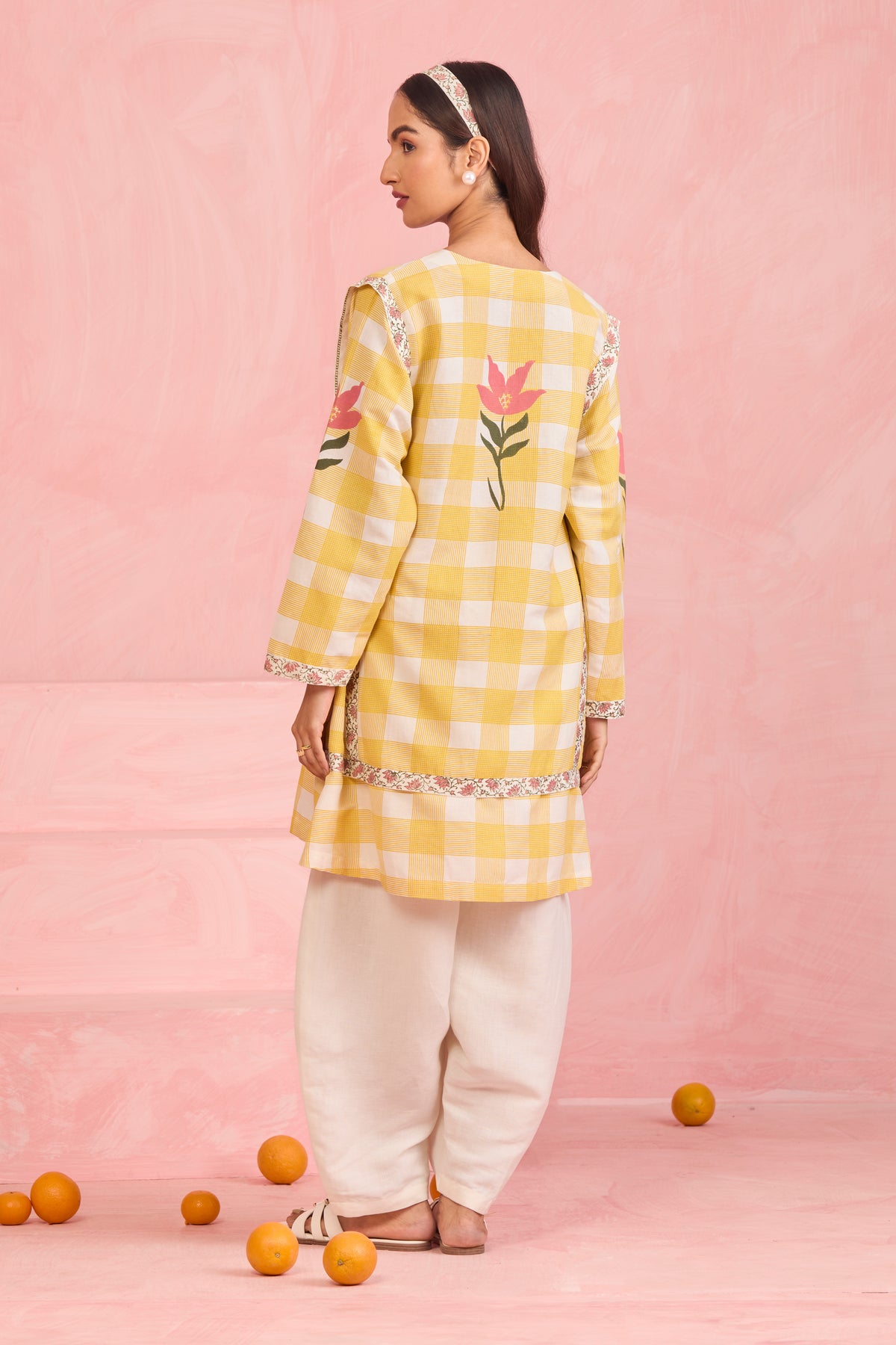 Sunlit Check Kurta Set