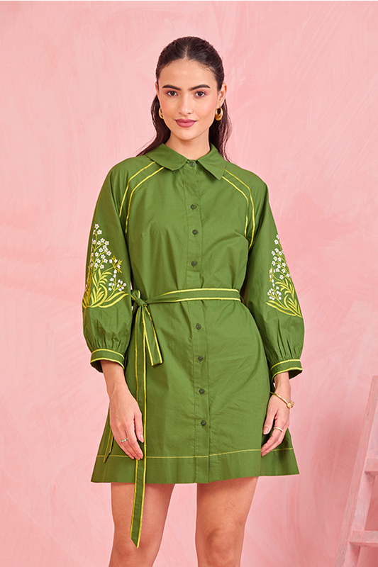Olive Garden Shirt Dress