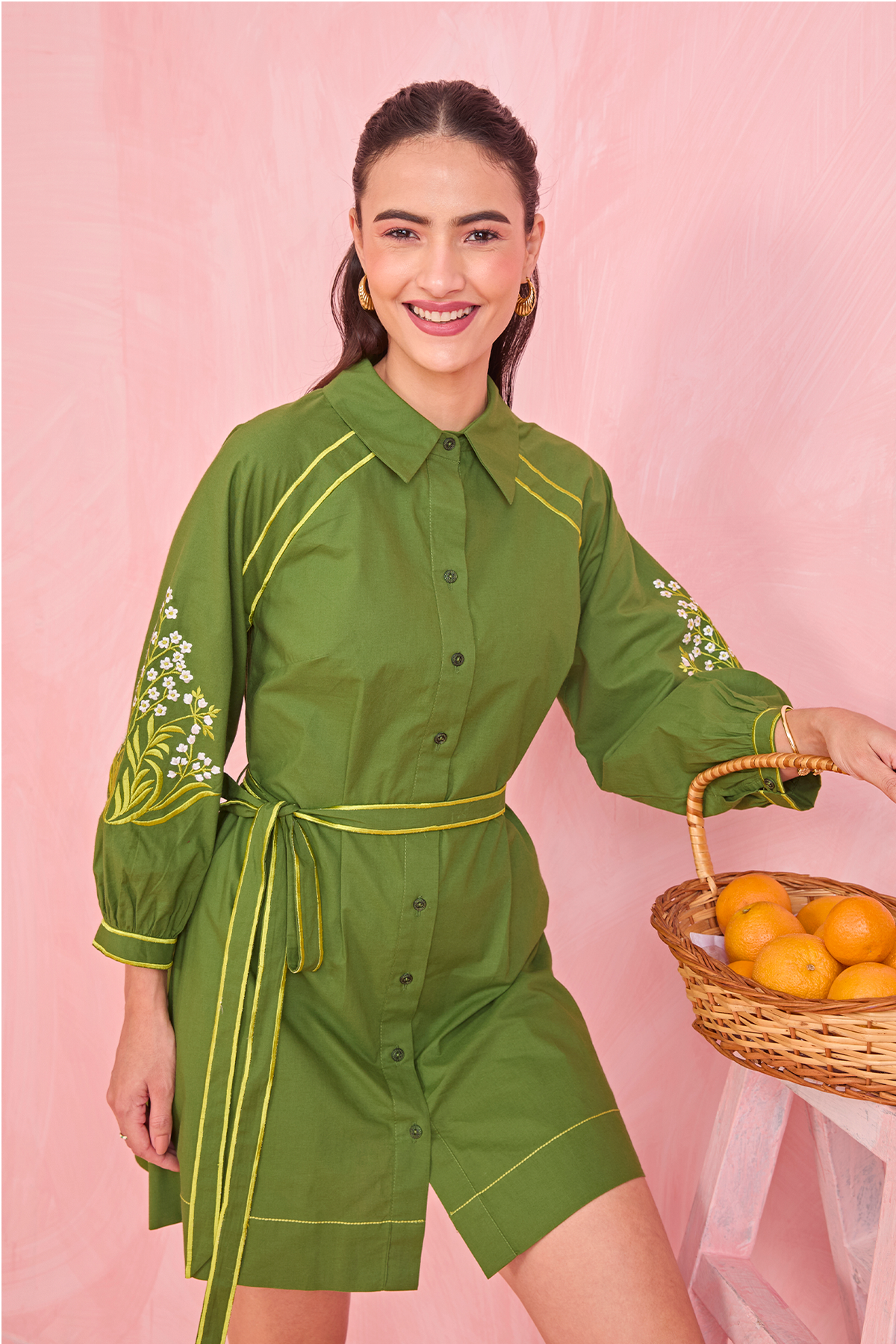 Olive Garden Shirt Dress