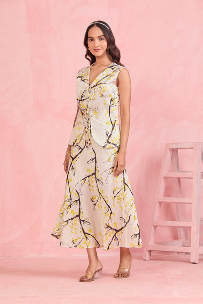 Ivory Blossom Printed Co-Ord Set