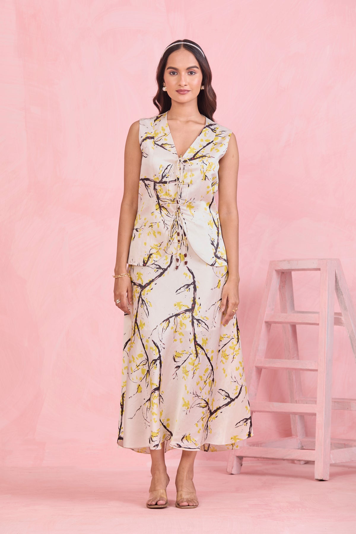 Ivory Blossom Printed Co-Ord Set