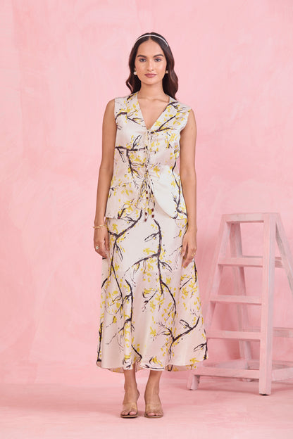 Ivory Blossom Printed Co-Ord Set